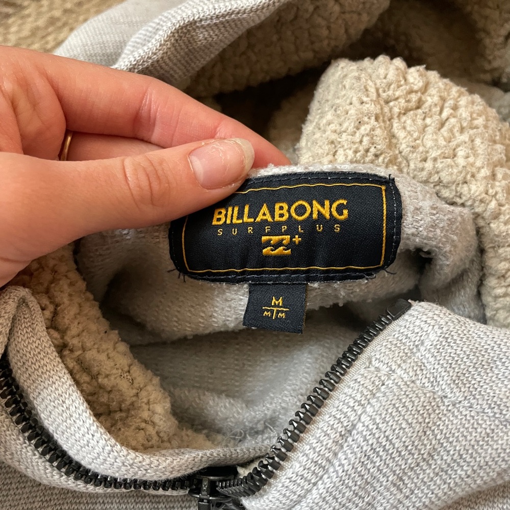 Billabong Cream and Gray Surfplus Jacket